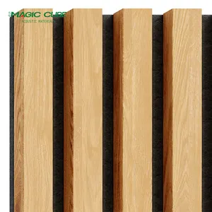 Paneles de pared de listones de madera, paneles de madera maciza