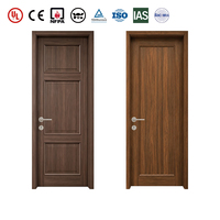 Porte coupe-feu en bois certifiée CE, âme pleine en bois, résistance au feu de 20 à 90 minutes pour hôtels, bureaux et immeubles d'appartements