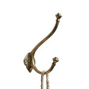 Vintage Coat Hook <b>Wall</b> Mounted Hardware Items Brass Hooks For Cloth <b>Towel</b> Holder Multifunctional Designs Rust Resistance - Product Image 1