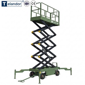 Plateforme élévatrice à ciseaux semi-hydraulique de 10 m 500 kg pour l'installation de signalétique, livraison rapide - Product Image 5
