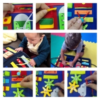 Feutre personnalisé jouet bricolage éducatif occupé conseil Montessori éducatif apprentissage sensoriel conseil jouets préscolaire livre pour tout-petit