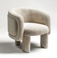 Fauteuil en laine bouclée Teddy Accent Recliner Chaise Lounge Velvet Leisure Sofa Chair Fauteuil
