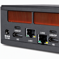 Mini PC Empresarial Nuc para Oficina, Implementación Thin Client, I5 I7, LAN Dual de 2.5G, 2*DDR5, Computadora de Escritorio de Aluminio, OEM
