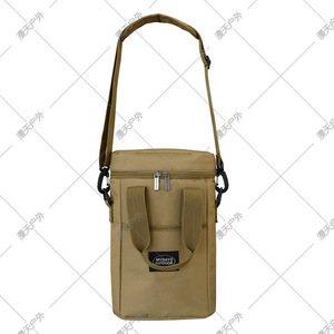 Mydays Outdoor Oxford Cloth Wine Cooler Bag Insulated Portable Picnic <b>Beer</b> Bottle Carrier Khaki - Product Image 2