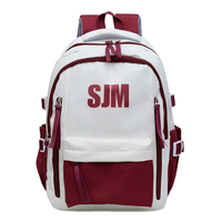 Ransel GPS Custom Unisex Logo Kartun Ransel Sekolah Anti Air Poliester Rangka Eksternal Desain Modis Kapasitas Besar