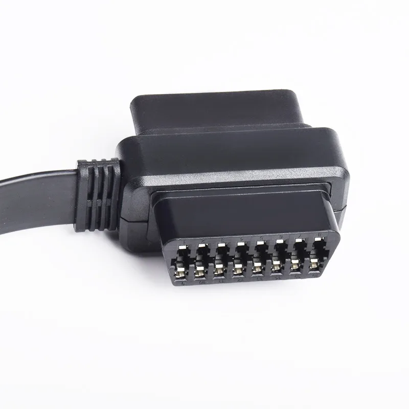 0.3m Automobile OBD 1 to 2 flat extension cable full cores