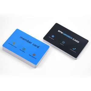 Tarjeta de Membresía de Plástico, Magnética, PVC, Impresión Digital, Laminación, Diseño Azul y Negro - Product Image 1