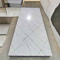 Panneau mural décoratif intérieur moderne de luxe MIMO en PVC, résistant à l'humidité, à rayures, motif écossais, imitation marbre, pour appartement, plaque UV Marmol
