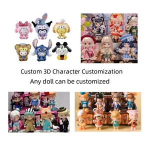 Mini Dream Blind Box Doll Cute PVC Cartoon Figura DE ACCIÓN Juguete elegante Adornos para niñas Kirbi Anime Personajes Decoración - Product Image 2