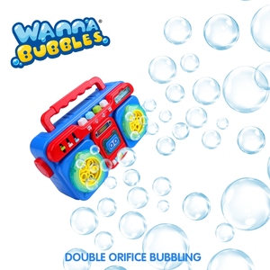 New xu hướng đồ chơi trẻ em mùa hè ngoài trời trẻ em xà phòng tự động bong bóng Blower đồ chơi B/O đài phát thanh máy bong bóng với ánh sáng và âm nhạc - Product Image 3