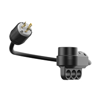 Kabel Adaptor Daya Industri NEMA L6-30P ke 14-50R, Kabel Konversi Daya Generator dengan Steker Pengunci ke Stopkontak