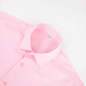 <span class=keywords><strong>Camicia</strong></span> personalizzata da donna in cotone <span class=keywords><strong>rosa</strong></span> con bottone a manica lunga <span class=keywords><strong>camicia</strong></span> di <span class=keywords><strong>lino</strong></span> per donna - Product Image 3