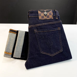 <span class=keywords><strong>กางเกง</strong></span><span class=keywords><strong>ยีน</strong></span><span class=keywords><strong>ส์</strong></span>ปักลายสำหรับผู้ชายกางเกงทรงกระบอกตรงทรงหลวมลำลองยืดหยุ่นสำหรับผู้ชาย2025ฤดูร้อนแบบสั่งทำ - Product Image 1