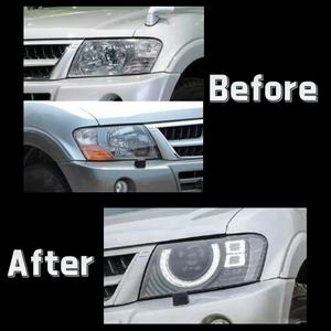 पेजेरो मोंटेरो v77 v79 संशोधित हेडलाइट्स 2004 - 2014 ड्रिल के लिए डिफेंडर शैली फ्रंट हेड लैंप में अपग्रेड किया गया है। - Product Image 3