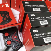Manette sans fil X3 pour jeux BT, compatible PS3, téléphone portable Android, PC et PUBG, avec support et joystick