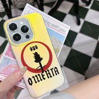 Coque de Téléphone PC Omerta Tendance à Gradient de Couleur pour iPhone 7 8 Plus XS XR 11 12 13 14 15 16 Pro Max Accessoire Mobile