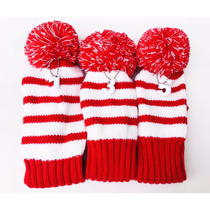 Dericsson Knit Custom Golf Club <b>Head</b> <b>Covers</b> 3 Pcs Set Driver & Fairway HeadCovers Protective Golf Club Accessories - Product Image 2