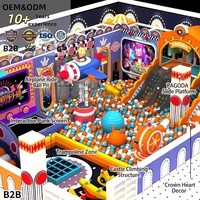 Équipement de jeu intérieur personnalisé : Château PAGODA, Aire de jeux Thème Avion, Piscine à balles, Trampoline, Écran interactif, Mur d'escalade |   OEM&ODM