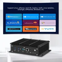 HelorPC Intel Core i3 i5 i7 Mini PC i225 6 ethernet LAN HD RS232 COM sans ventilateur Linux ordinateur Ubuntu Soft Firewall Router