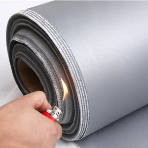 fireproof flame retardant 0.25mm/0.45mm/1mm silicon rubber coated glass fiber roll