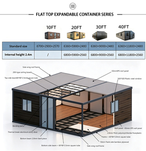 Casa Modular de Lujo, Vivienda Portátil <span class=keywords><strong>en</strong></span> Contenedor, Dormitorio Modular Prefabricado Económico, Casa Contenedor Expandible de 20 pies y 2 Pisos - Product Image 2