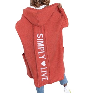 2025 nuovo Cardigan da donna in maglieria autunno e inverno cappotto ampio di media lunghezza inattivo - Product Image 5