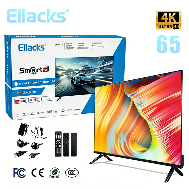 Wholesale 65 Inch Big Screen Smart WIFI TV 4K UHD Full Display Smart Television Android WebOS Google Smart QLED LED LCD TV