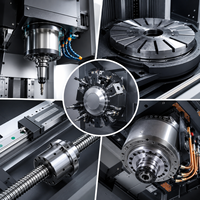 Machine de découpe industrielle en métal de haute qualité pour composants de grand diamètre, tour CNC vertical CVT12600