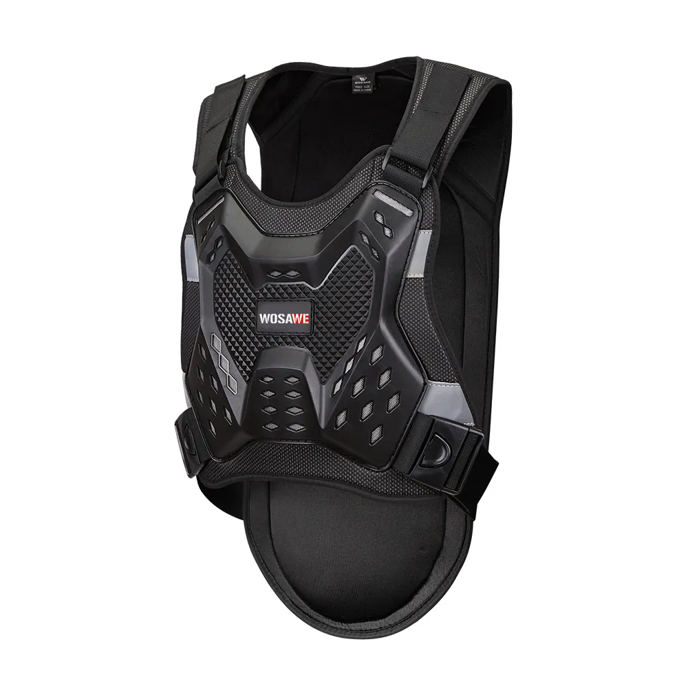 WOSAWE – gilet de Protection de la poitrine et du dos pour moto adulte, équipement de sécurité pour Motocross, ski, Skateboard