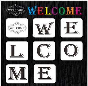 Plantillas de Estarcido para Dibujo Creativo PET 0.25mm OEM, Herramientas de Pintura DIY para Niños - Product Image 4