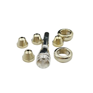 Juego de Boquillas de Trompeta de Latón y Cobre de Alta Calidad SEASOUND, Plateado para <span class=keywords><strong>Corneta</strong></span> MPTR401S1, Accesorios para Instrumentos Musicales - Product Image 2