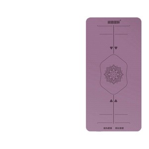 เสื่อโยคะ TPE 183x80 ซม. เสื่อออกกำลังกายกันลื่นสำหรับผู้หญิงและผู้ชายออกกำลังกายเต้นรำพร้อมถุงเก็บ - Product Image 5