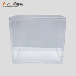 Boîtes de différentes tailles en gros Boîte en acrylique transparent de haute qualité personnalisée avec couvercle