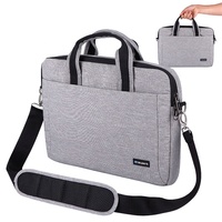 Sac de transport portable antichoc et hydrofuge en polyester coréen OEM ODM pour ordinateurs portables et MacBooks, avec bandoulière