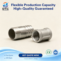 Raccord hexagonal en acier au carbone sur mesure 1/8" 4" NPT BSPT pour connexion de pipeline de vapeur de centrale thermique