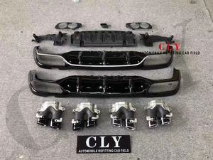 Diffusore Originale con Tubo di Scarico per Mercedes <span class=keywords><strong>W213</strong></span> Classe E <span class=keywords><strong>2016</strong></span>+ Aggiornamento E53 AMG Labbro Posteriore con Terminali Diffusore Posteriore - Product Image 3