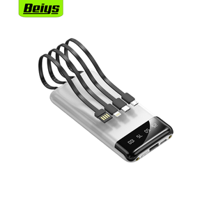 Banco de energía móvil OEM 20000mAh portátil con cargador de cuatro cables incorporado y batería externa 20000mAh banco de energía móvil de <span class=keywords><strong>regalo</strong></span> - Product Image 1