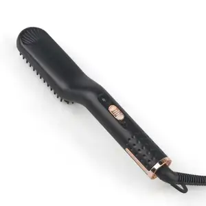 Men's Electronic Hair Brush Straightener Straightener And Curler 2 In 1 Hair Iron Straighten Hair