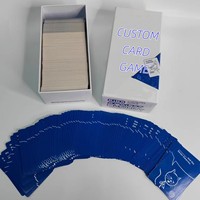 Cartes à jouer en papier d'art personnalisables avec thème crayon et logo brodé pour fêtes de famille-comprend un emballage personnalisé