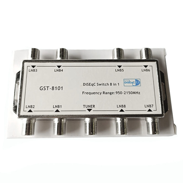 Multiswitch 8 in 1 Diseqc Switch FTA Satellite Signal Diseqc Switch Lnb Receiver