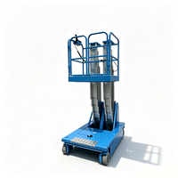 Plateforme élévatrice électrique automotrice en aluminium pour extérieur, élévateur mobile hydraulique