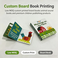 Impresión Personalizada de Libros Infantiles Educativos de Segunda Mano, Impresión de Libros de Cartón con Animales para Niños