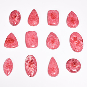 Wholesale Certified Natural <b>Quartz</b> Gemstone Handmade Loose Cabochon of Thulite Premium Natural Stone - Product Image 6