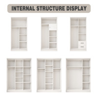 Armoire en acier imprimée pour la maison, avec motifs élégants, placard métallique pour chambre à coucher, organisateur de rangement de vêtements