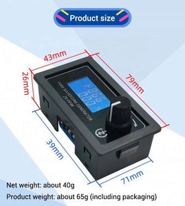 Pp4k DC 3.3-30V hiển thị kỹ thuật số RPM có thể điều chỉnh PWM Xung máy phát điện chiếu sáng LED tốc độ động cơ điều khiển chậm bắt đầu và Chậm dừng lại - Product Image 5