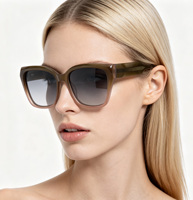 Hochwertiger Chinesischer Sonnenbrillenhersteller Mode 2026 Retro Y2K-Stil Quadratisches Logo Maßgefertigte Acetat-Sonnenbrille UV400 Unisex