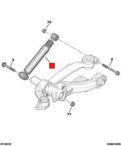 Convient aux amortisseurs avant et arrière Peugeot 206, 207 et Citroën <span class=keywords><strong>C2</strong></span> 5202WY 5202WZ 5206GF - Product Image 6
