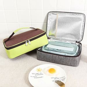 Square Fashion Thermal <b>Lunch</b> Bag Portable Leak Proof Picnic Food Carrier <b>Insulated</b> Cooler Bento <b>Box</b> Bags for Adults Children - Product Image 4