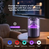 Diffuseur de parfum automatique intelligent pour voiture, rechargeable par USB, diffuseur d'air électrique pour voiture, vaporisateur de parfum aromatique avec lumière ambiante RVB
