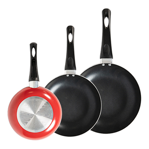 Cookercool Tốt Nhất Giá Rẻ Giá Thương Mại Màu Nhà Bếp Nấu Ăn Không Dính Nhôm Fry <span class=keywords><strong>Pan</strong></span> <span class=keywords><strong>Set</strong></span> Với Đáy Cảm Ứng - Product Image 3